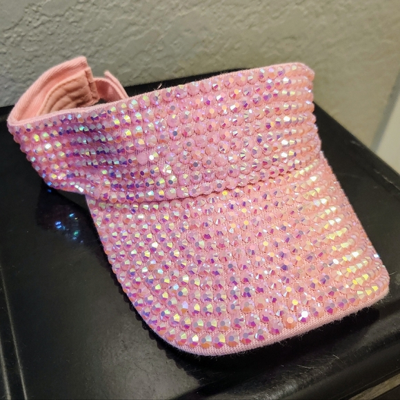 Pink Rhinestone Visor - Picture 2 of 2